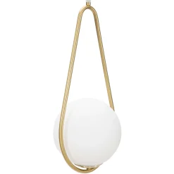 Lampada da Soffitto oro Bianco Necessarie 2 Lampadine Colore Struttura Bianco, Classe Energetica a+ - d - Goma