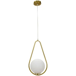 Lampada da Soffitto oro Bianco Necessarie 2 Lampadine Colore Struttura Bianco, Classe Energetica a+ - d - Goma