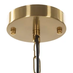 Lampade Da Soffitto > Dmora Lampada da Soffitto Necessarie 5 Lampadine Materiale Struttura in Vetro, - Famidame Oro