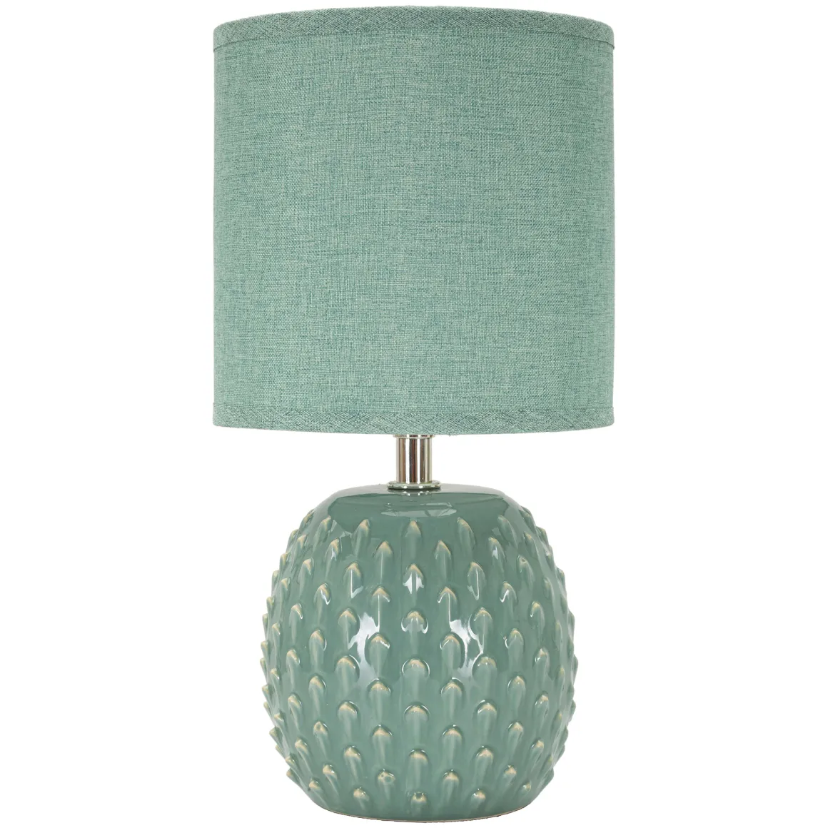 Lampada da Tavolo Azzurro Turchese Necessaria 1 Lampadina Attacco e14, Paralume - Ketchi