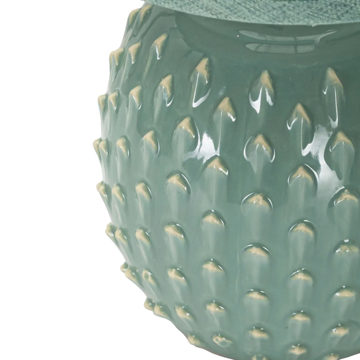 Lampada da Tavolo Azzurro Turchese Necessaria 1 Lampadina Attacco e14, Paralume - Ketchi
