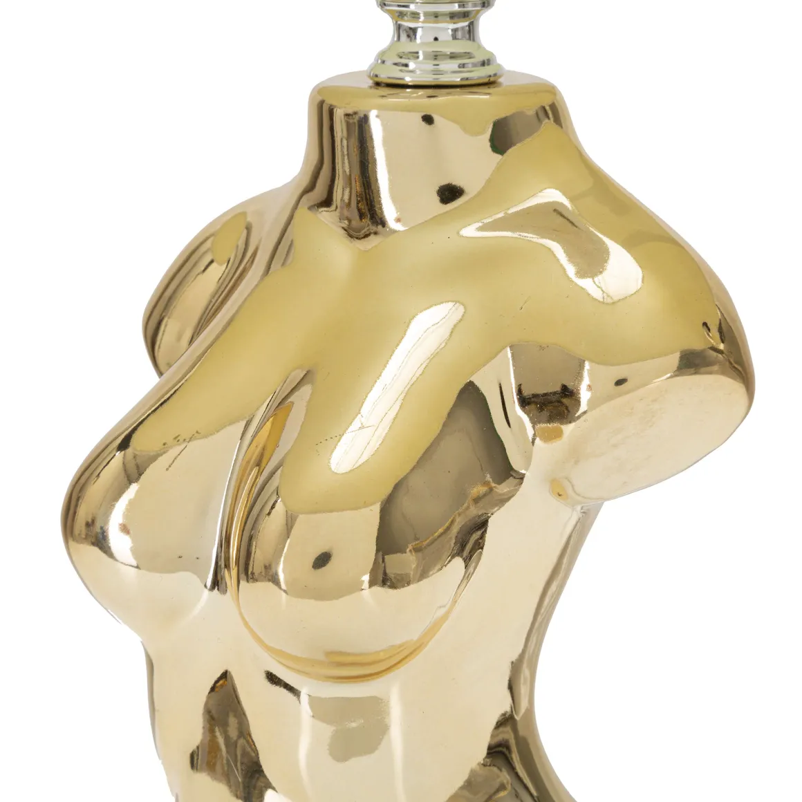 Lampade Da Tavolo > Dmora Lampada da Tavolo Beige oro Necessaria 1 Lampadina Attacco e27, Paralume - Fale Oro, Beige