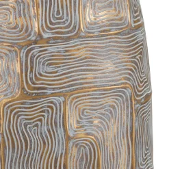 Lampada da Tavolo Beige oro Necessaria 1 Lampadina Attacco e27, Paralume - Falekaza