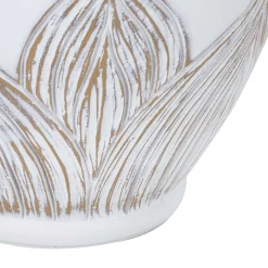 Lampada da Tavolo Bianco Beige Necessaria 1 Lampadina Attacco e27, Paralume - Batabaga