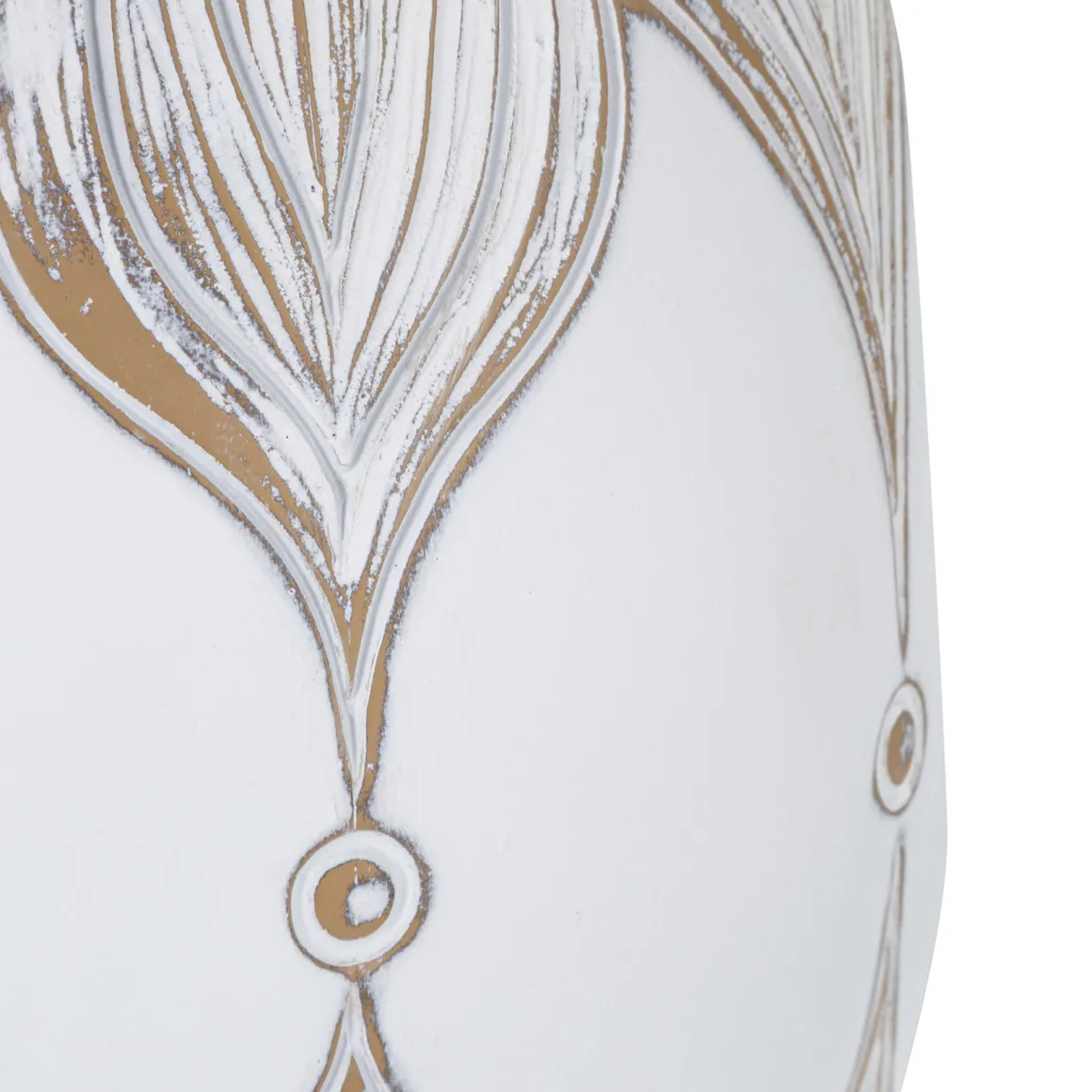 Lampada da Tavolo Bianco Beige Necessaria 1 Lampadina Attacco e27, Paralume - Batabaga