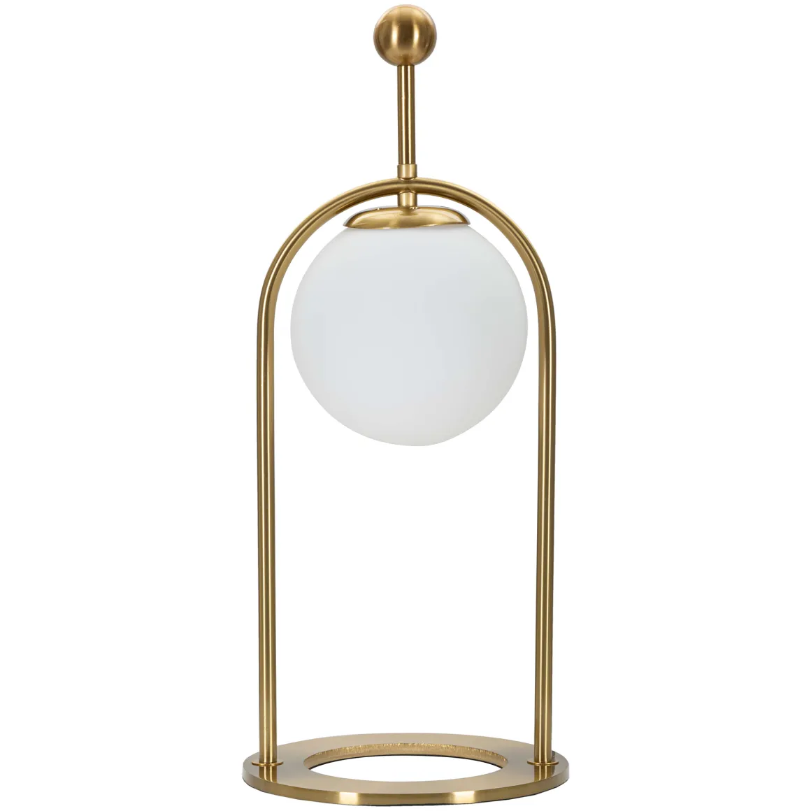 Lampade Da Tavolo > Dmora Lampada da Tavolo Bianco Opaco oro Necessaria 1 Lampadina Attacco e14, Interruttore Manuale - Kizhi Oro, Bianco Opaco