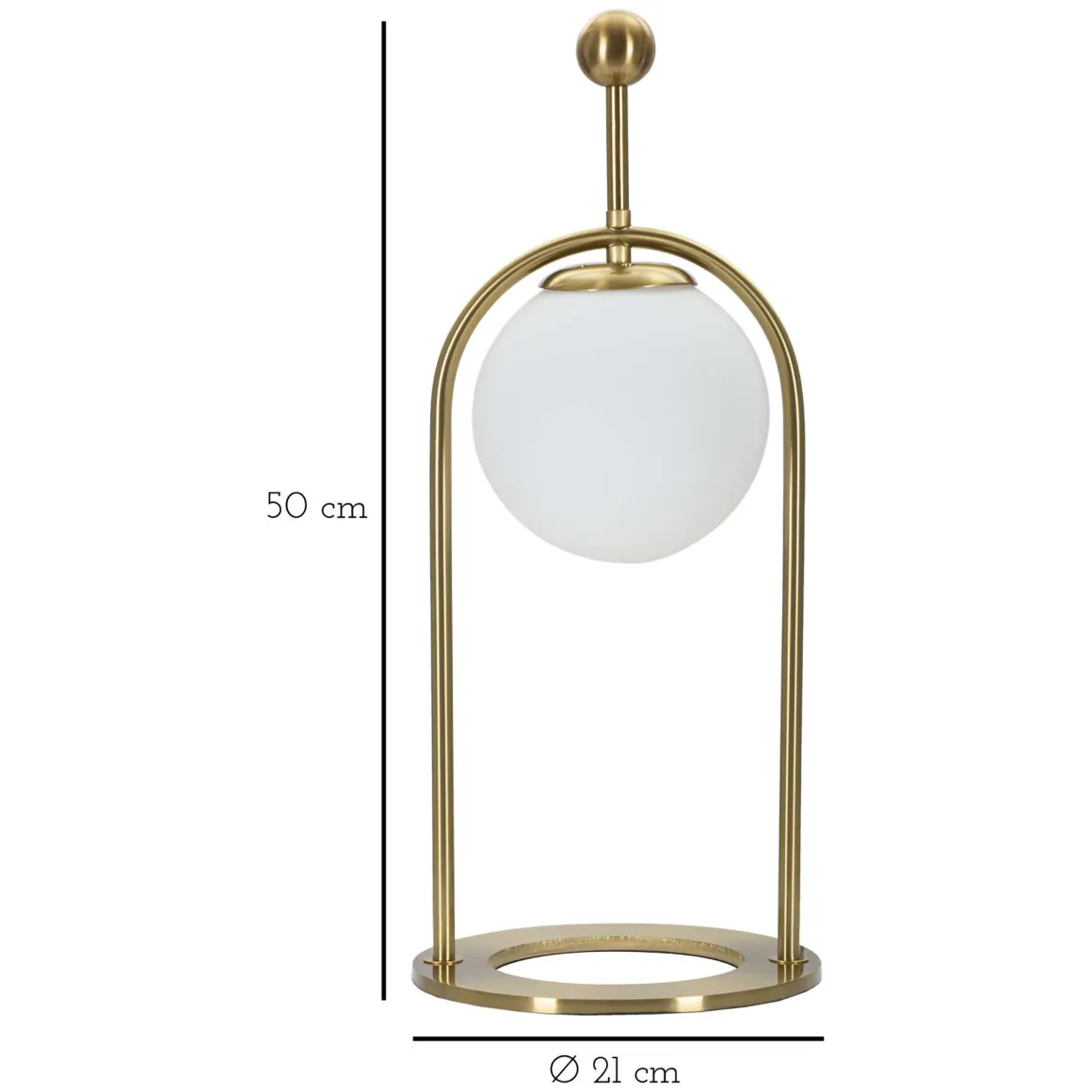 Lampade Da Tavolo > Dmora Lampada da Tavolo Bianco Opaco oro Necessaria 1 Lampadina Attacco e14, Interruttore Manuale - Kizhi Oro, Bianco Opaco