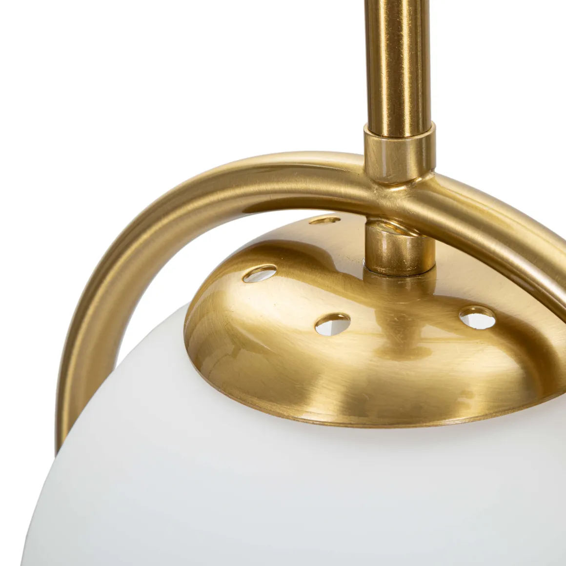 Lampade Da Tavolo > Dmora Lampada da Tavolo Bianco Opaco oro Necessaria 1 Lampadina Attacco e14, Interruttore Manuale - Kizhi Oro, Bianco Opaco