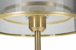 Lampade Da Tavolo > Dmora Lampada da tavolo Chiaroscuro, 25x25 h48 cm, Nero e Oro Oro, Nero