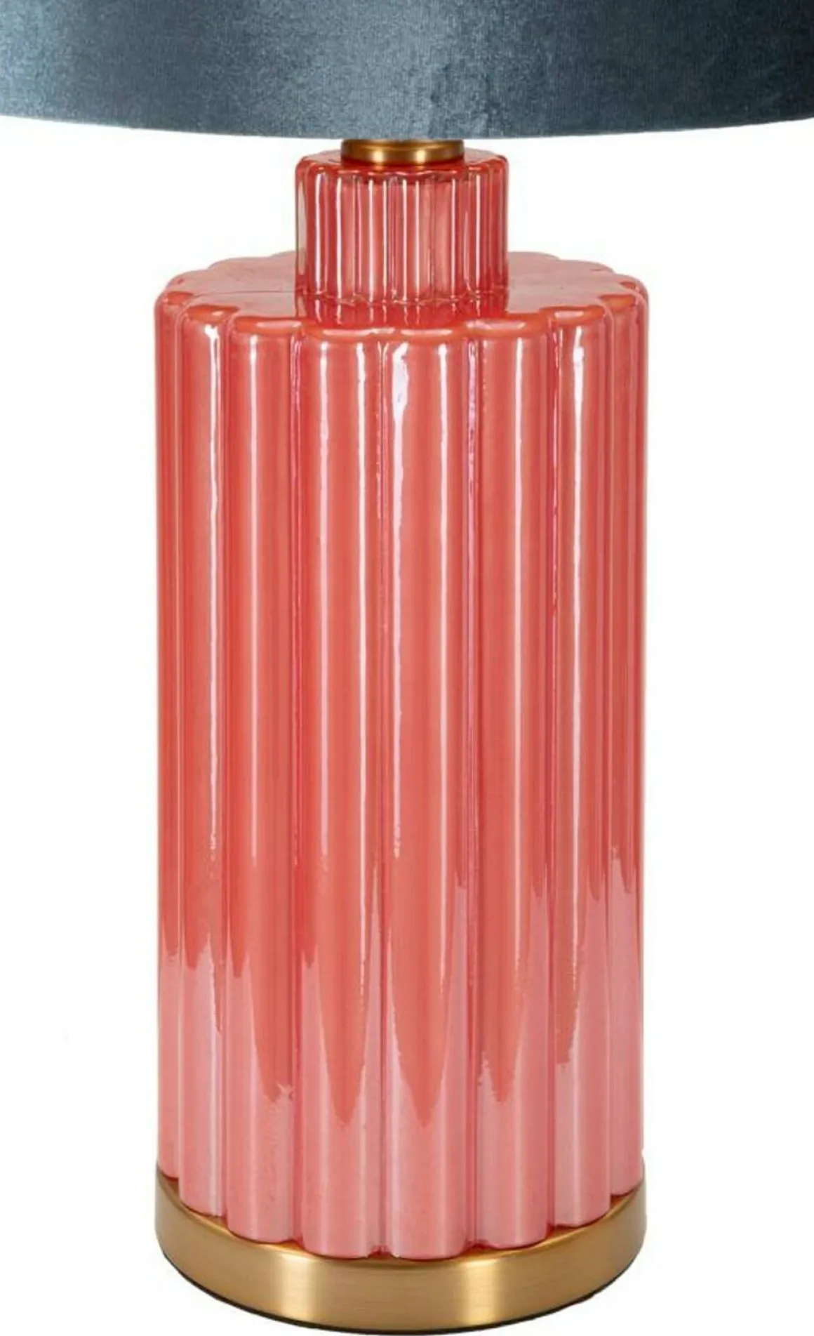 Lampada da tavolo Cosentino, 40x40 h70 cm, Rosso e Blu