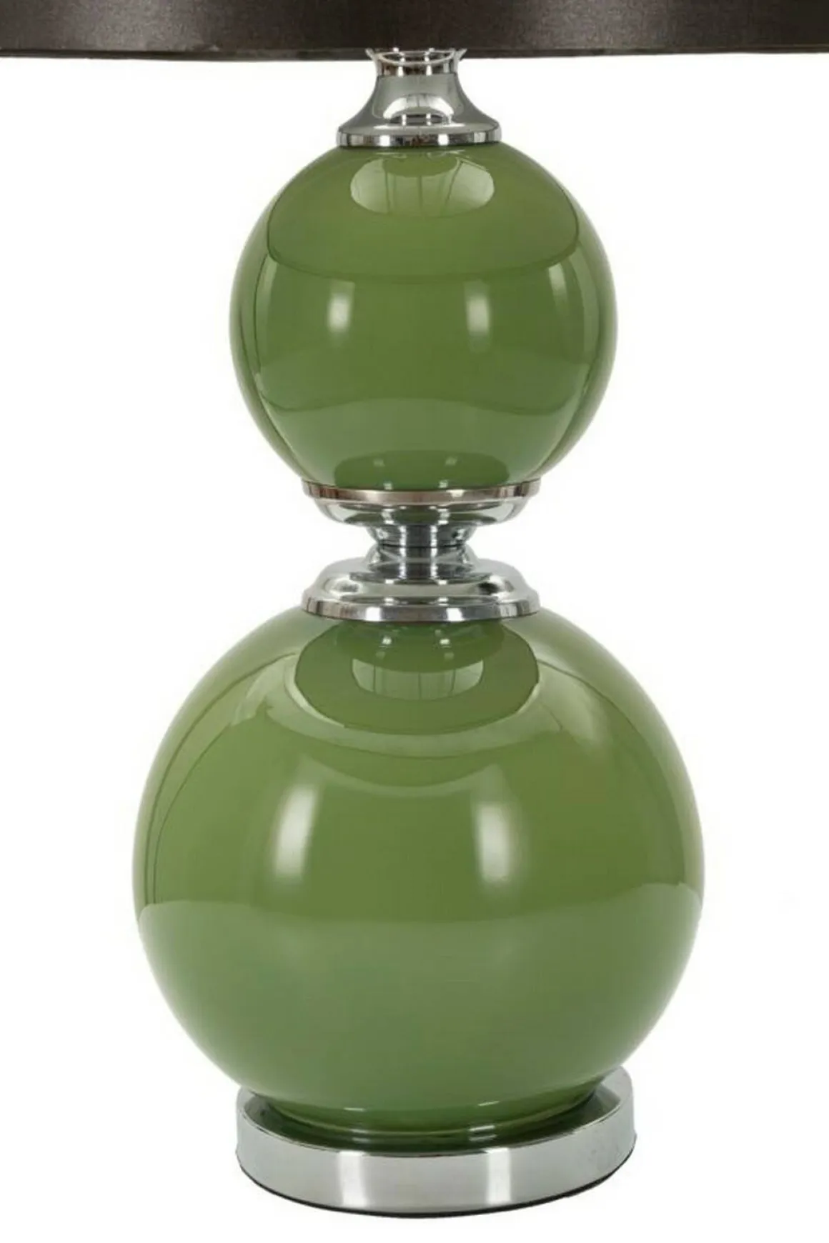 Lampada da tavolo Falletto, 38x38 h65 cm, Verde e Grigio