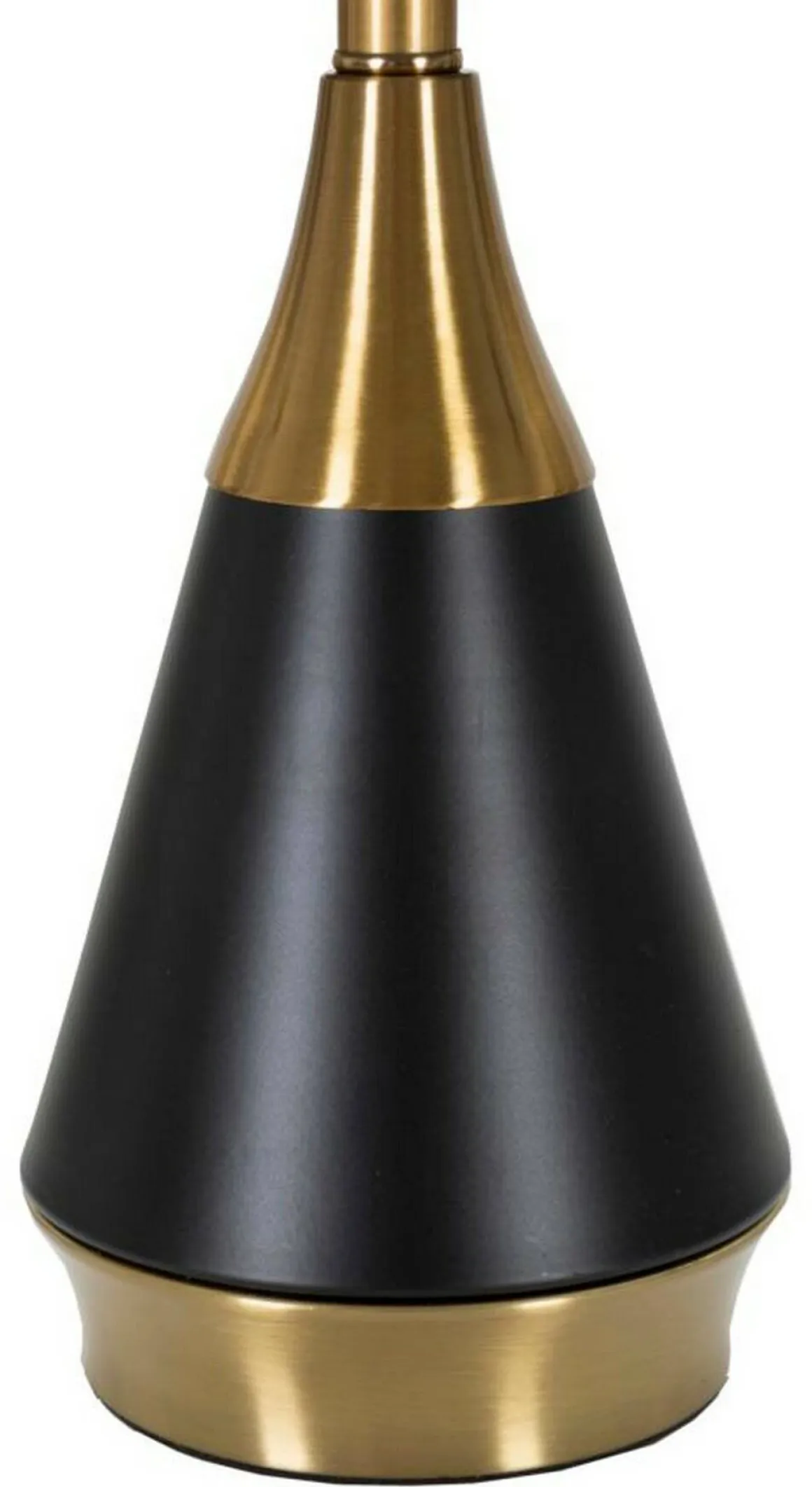 Lampada da tavolo Grattage, 28x28 h50 cm, Nero e Oro