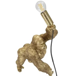 Lampade Da Tavolo > Dmora Lampada da Tavolo Necessaria 1 Lampadina Attacco e14, Interruttore Manuale - Bakadaha Oro