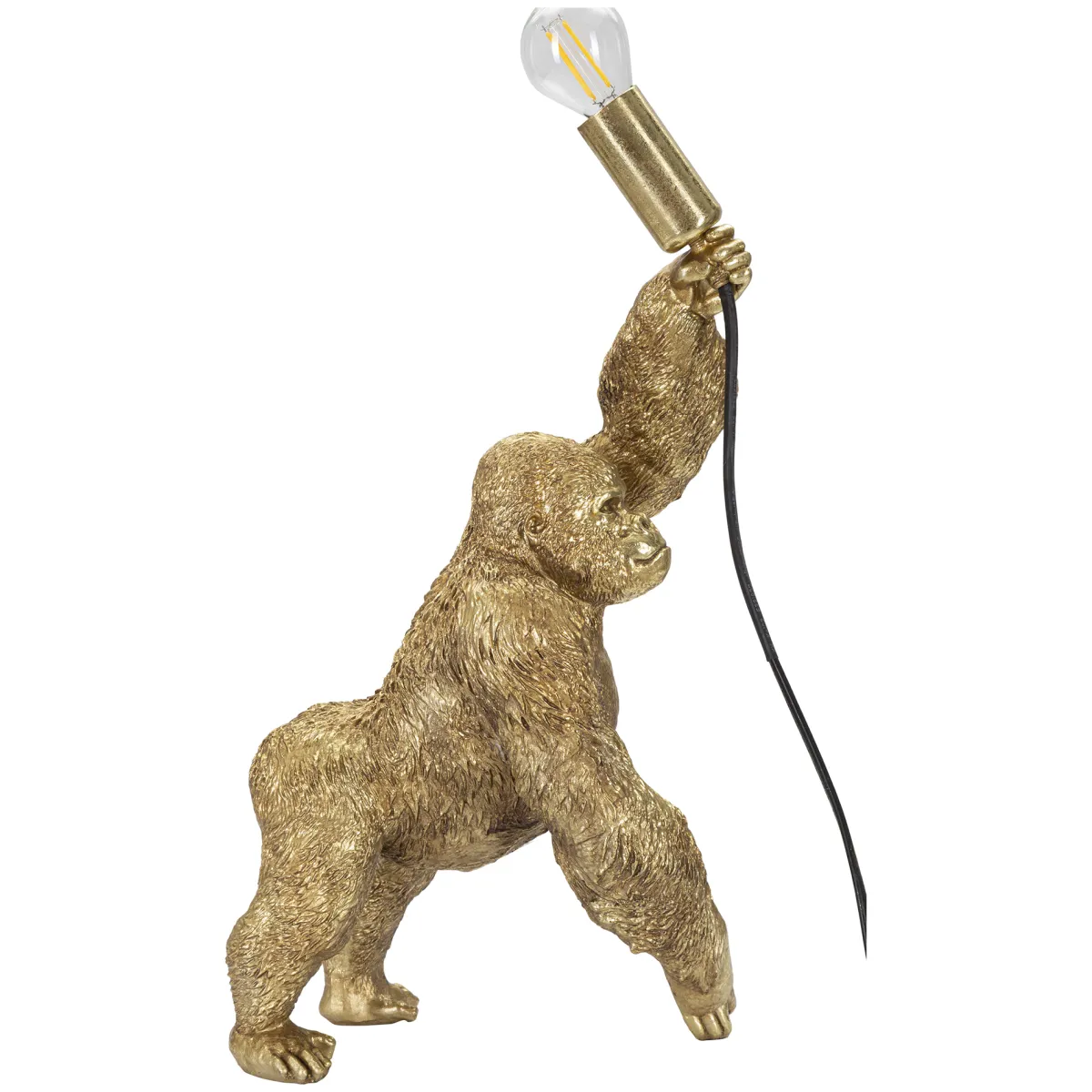 Lampade Da Tavolo > Dmora Lampada da Tavolo Necessaria 1 Lampadina Attacco e14, Interruttore Manuale - Bakadaha Oro