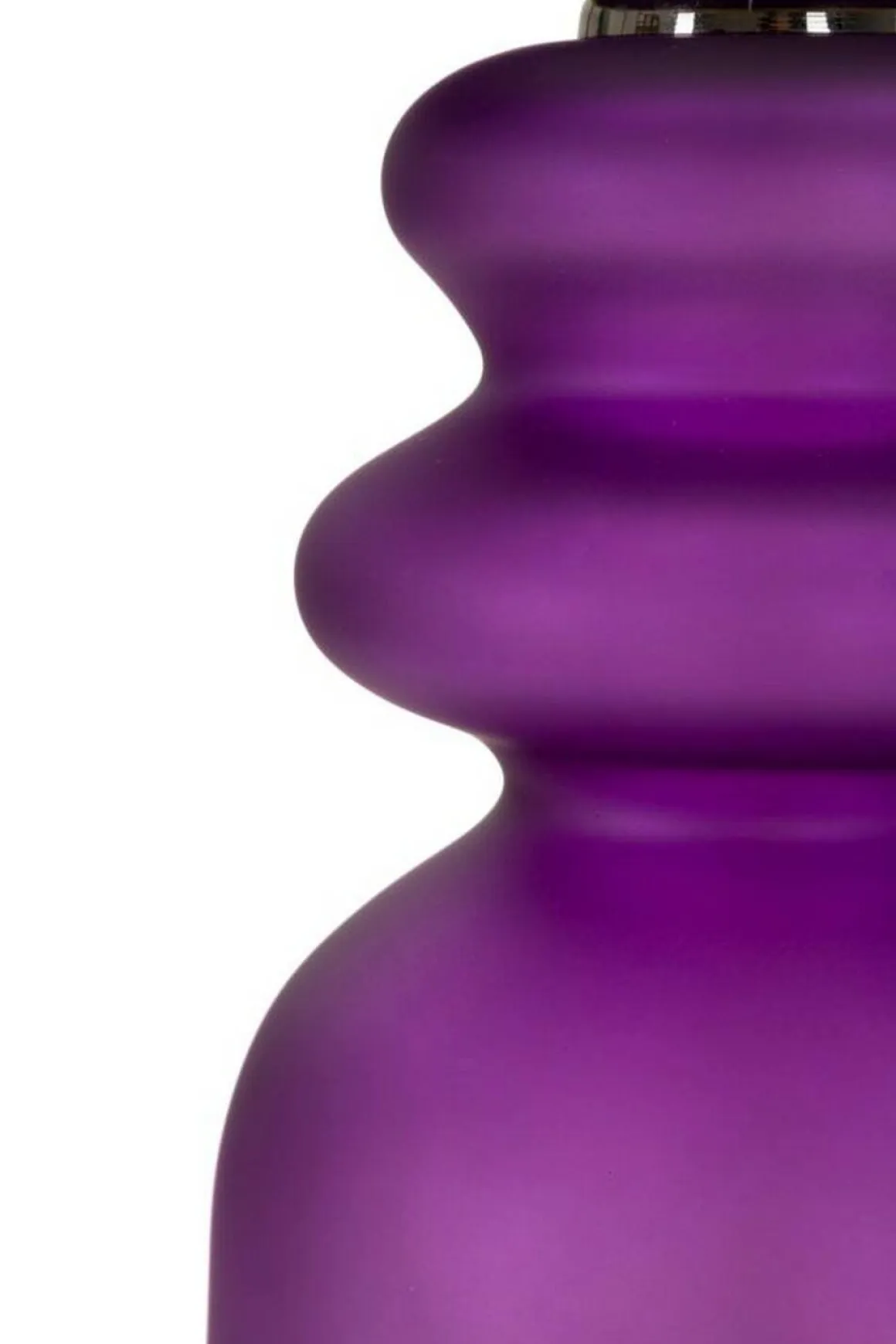 Lampada da tavolo Pescaia, 33x33 h58 cm, Viola e Oro