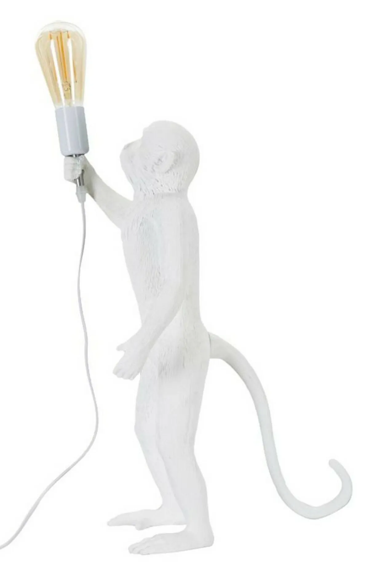 Lampade Da Tavolo > Dmora Lampada da tavolo Piet, 26x34 h55 cm, Bianco