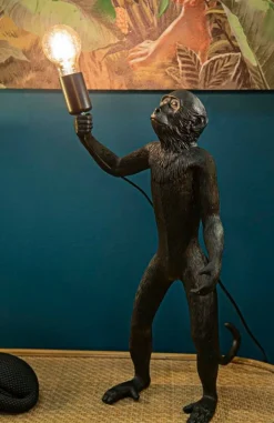 Lampada da tavolo Piet, 26x34 h55 cm, Nero
