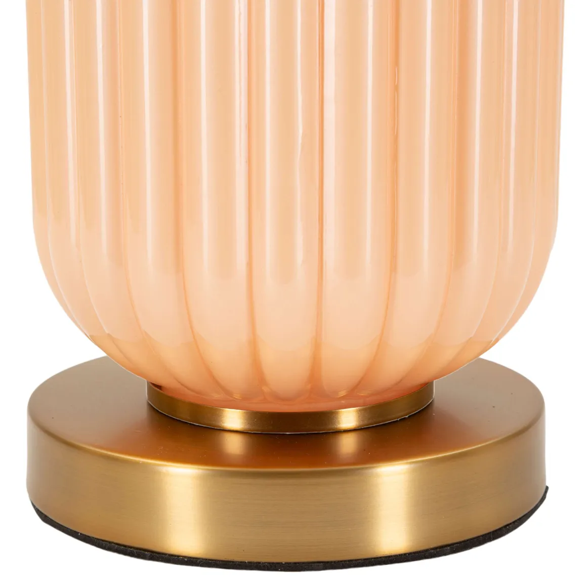 Lampada da Tavolo Rosa Perlato Rosa Salmone Necessaria 1 Lampadina Paralume, Attacco e27 - Fapa