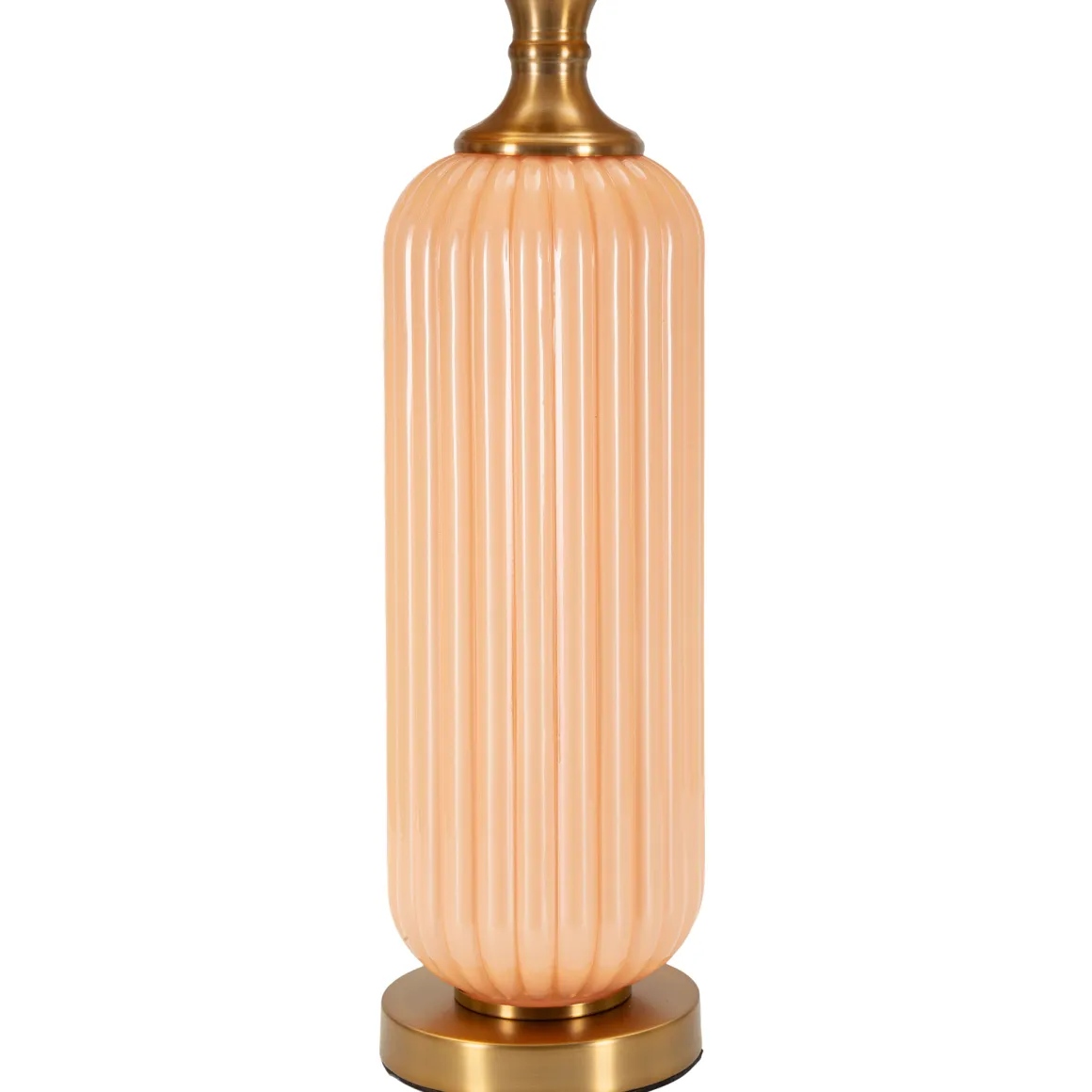 Lampada da Tavolo Rosa Perlato Rosa Salmone Necessaria 1 Lampadina Paralume, Attacco e27 - Fapa