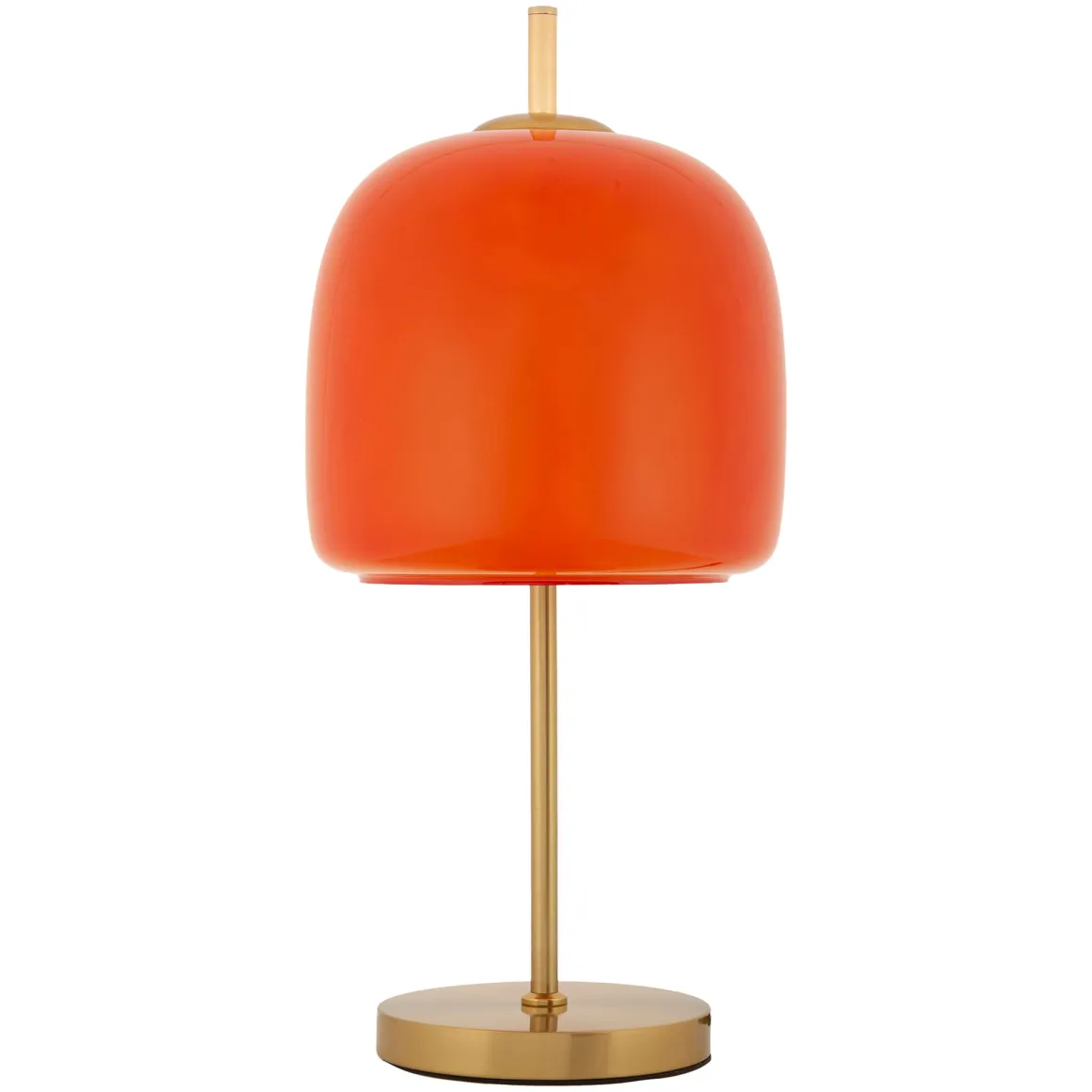 Lampada da Tavolo Rosso oro Necessaria 1 Lampadina Attacco e27, Paralume - Ptuj
