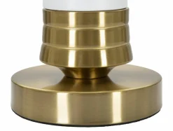 Lampade Da Tavolo > Dmora Lampada da tavolo Sinopia, Bianco e Oro, 31x31 h52 cm Oro, Bianco
