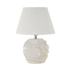 Lampade Da Tavolo > Dmora Lampada da tavolo Stencil, , 30x30 h42 cm Bianco