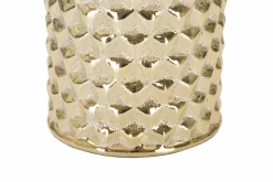 Lampada da tavolo Supreme, Bianco e Oro, 30x30 h48 cm