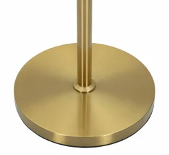 Lampada da terra Craquelure, 40x40 h153 cm, Bianco e Oro