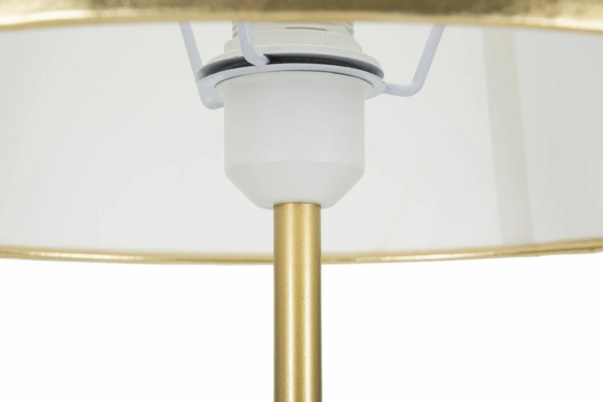Lampade Da Terra > Dmora Lampada da terra Murales, 61x61 h154 cm, Bianco e Oro Oro, Bianco