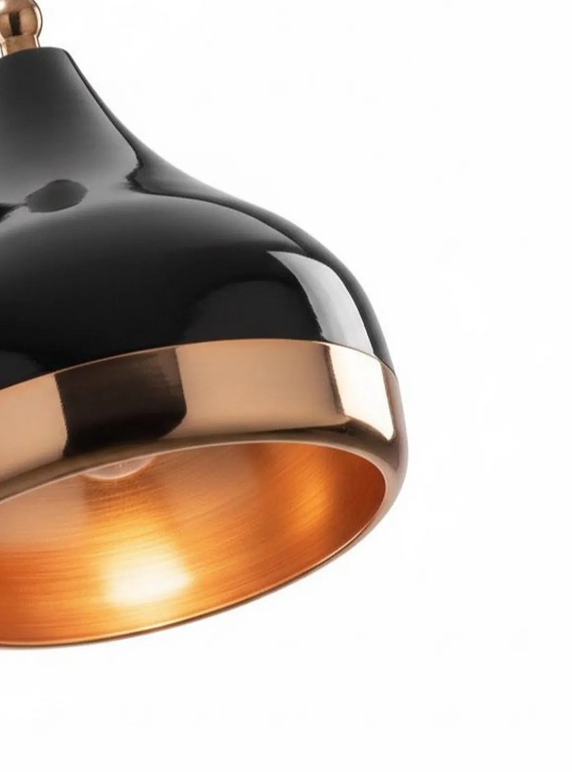 Lampada da Terra Nero Marrone Rame Paralume Attacco e 27 max 40 w, Interruttore Connessione Diretta - Lipioni