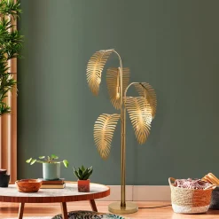 Lampada da Terra oro Attacco e 14 max 40 w Paralume, Interruttore Connessione Diretta - Tifernina