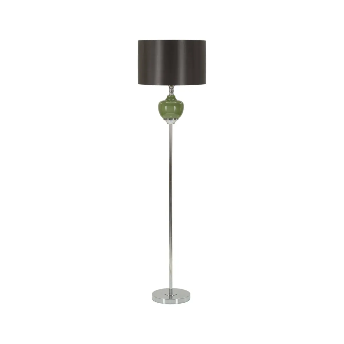Lampade Da Terra > Dmora Lampada da terra Stiviere, 40x40 h160 cm, Verde e Grigio Nero, Verde