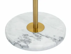 Lampada da terra Tano, 41x41 h173 cm, Bianco e Oro