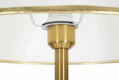 Lampada da terra Tano, 41x41 h173 cm, Bianco e Oro