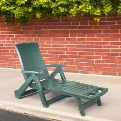 Outdoor > Dmora Lettino prendisole Adam, Cm 195x72h101, Verde