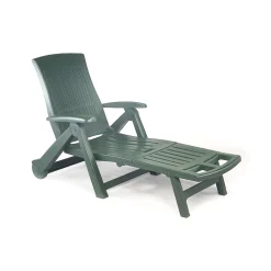 Outdoor > Dmora Lettino prendisole Adam, Cm 195x72h101, Verde