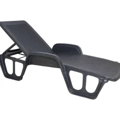 Lettino prendisole Alagaesia, 192x71h100 cm, Antracite