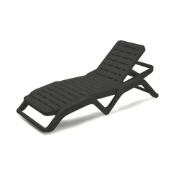 Lettino prendisole Anis, 192x72h100 cm, Antracite