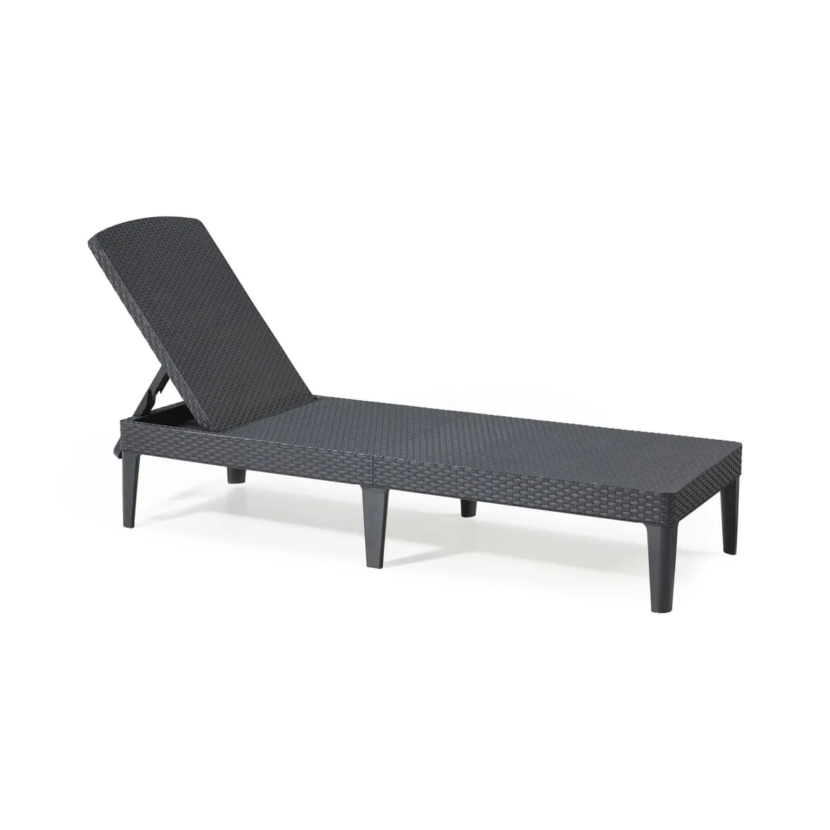 Sdraio > Dmora Lettino prendisole Glace, 188x58 h29 cm, Antracite Nero Antracite