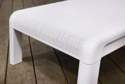 Lettino prendisole schienale regolabile 187x58cm bianco - Shawinigan