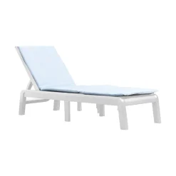 Sdraio > Dmora Lettino prendisole Shawinigan, 188x58 h29 cm, e Blu Bianco
