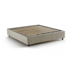 Letti Contenitore|Letti Alla Francese > Dmora Letto alla francese compatto 155x205cm - Attilino Beige