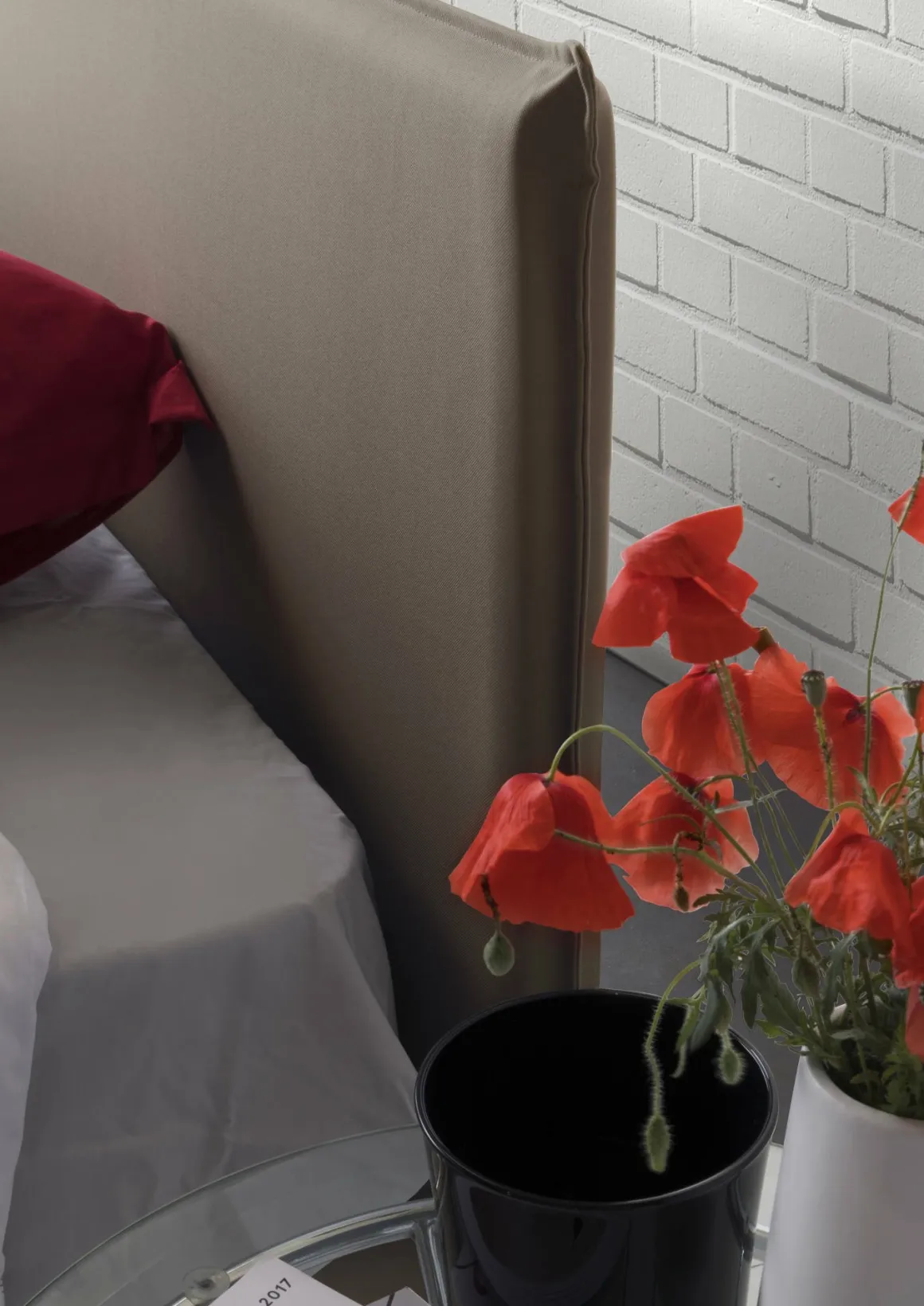 Letto alla francese contenitore tortora 155x205cm - Angelic