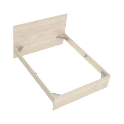 Letto alla francese elegante rovere 195x146cm - Howard