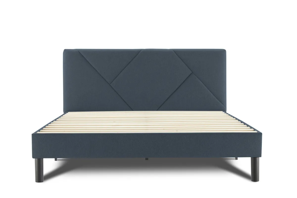 Letti Alla Francese > Dmora Letto alla francese Ikelos, 140x190 cm, Blu