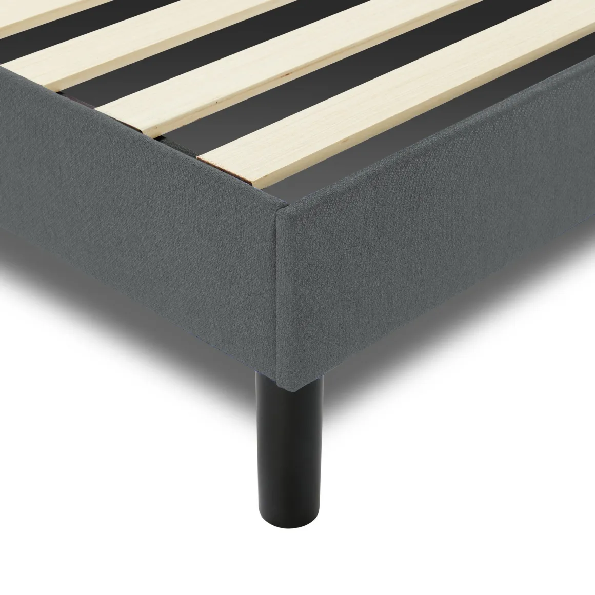 Letto alla francese Ikelos, 140x190 cm, Grigio