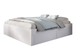 Letto alla francese in legno bianco 195x149cm - Orlene