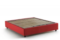 Letto alla francese materasso incluso rosso 155x205cm - Arto