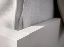 Letto alla francese moderno bianco 195x246cm - Ulika