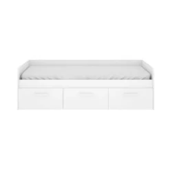 Letto bambini 3 cassetti 194x97cm bianco - Aco